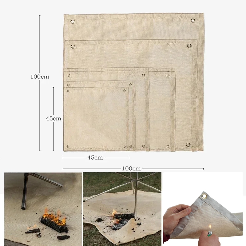 Outdoor Camping Mat - Camping Fireproof Mat Heat Resistant Blanket