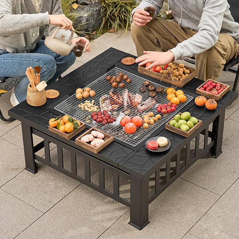 Outdoor Camping Wood Stove - Camping Firewood Stove Square Fire Pits
