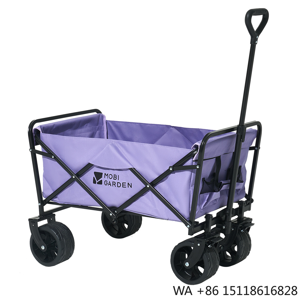 Camp Table Folding - Mobi Garden Foldable Four-Wheel Portable Wagon