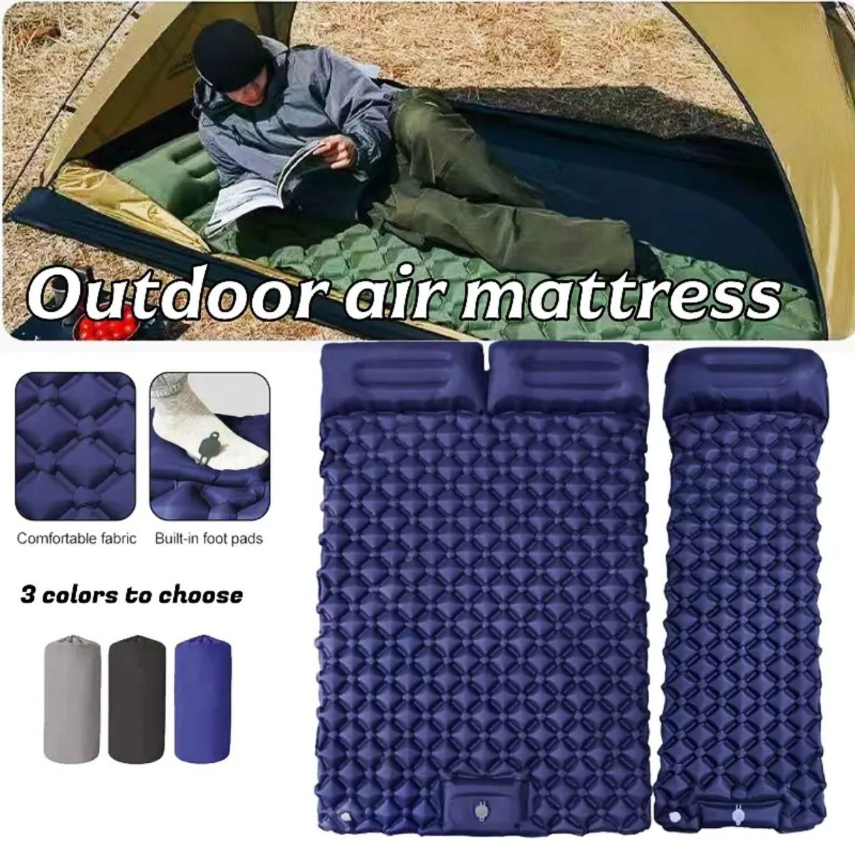 Outdoor Camping Mat - Single & Double Inflatable Air Mattress,