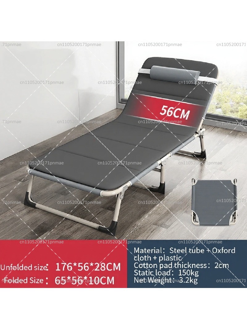 Outdoor Camping Mattress - Metal Folding Single Bed Modern Office