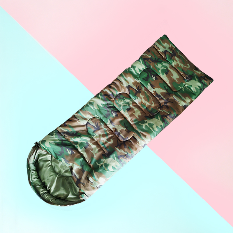 Outdoor Camping Sleeping Bag - Camping Camouflage Sleeping Bag, 950g 5-25