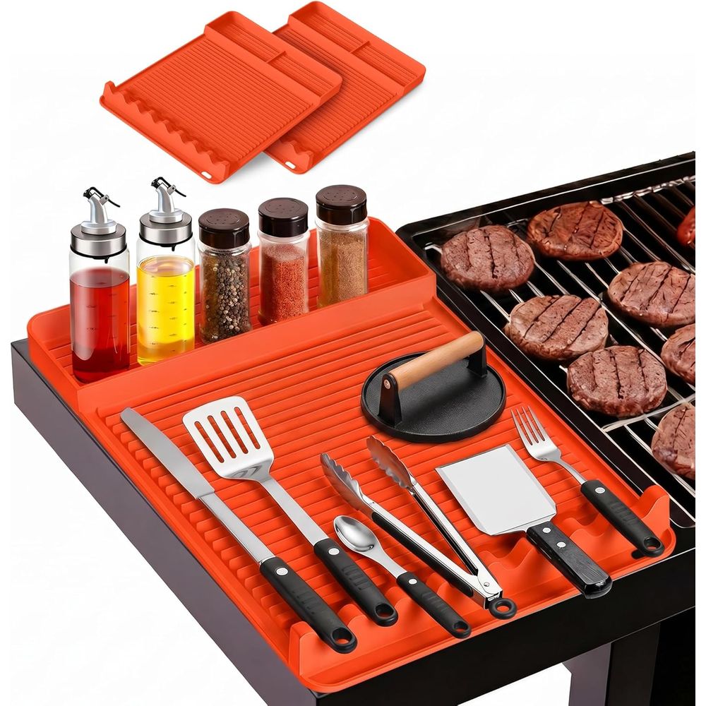 Outdoor Camping Mat - Heat Resistant Silicone Grill Mat -