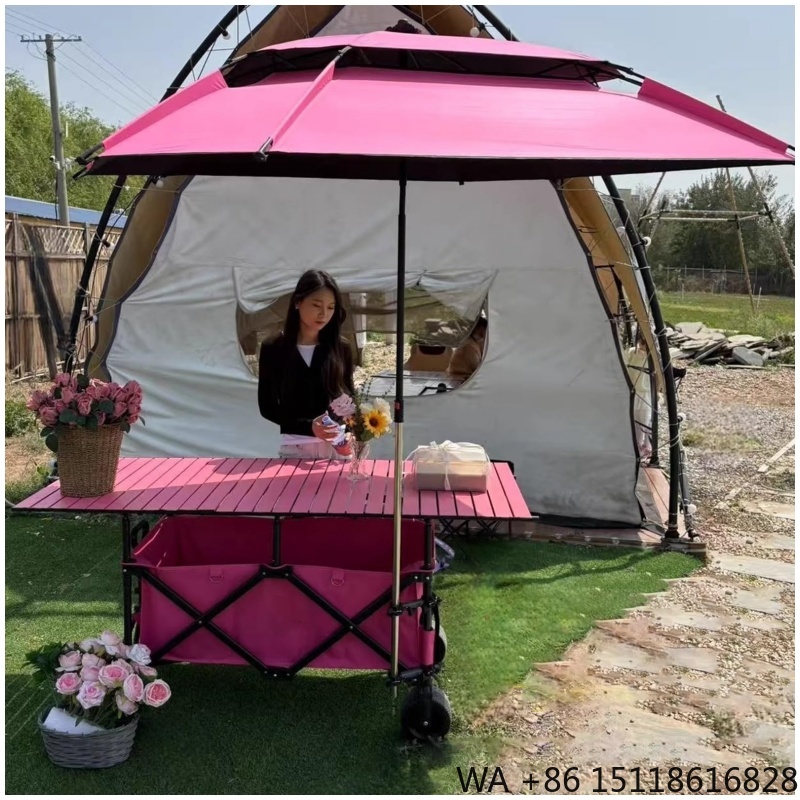 Camp Table Folding - 420L High Quality 4-Position Height Adjustable