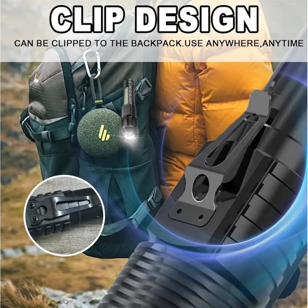 2pcs/set High Power LED Flashl - Outdoor Camping Glamping Share recension och pris