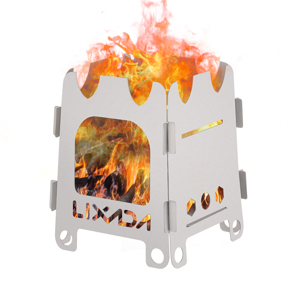 Lixada Titanium/Stainless stee - Outdoor Camping Wood Stove recension och pris