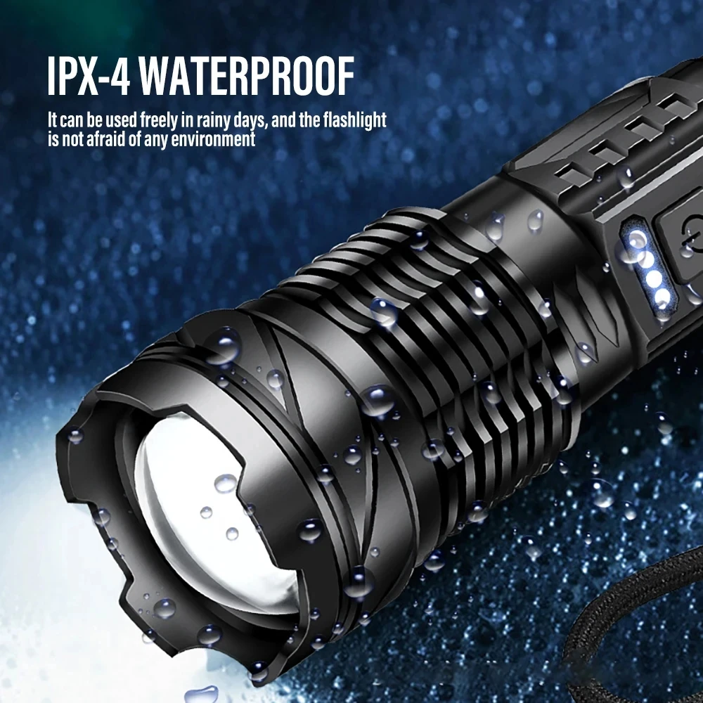Powerful LED Flashlight Rechar - Outdoor Camping And Fishing recension och pris