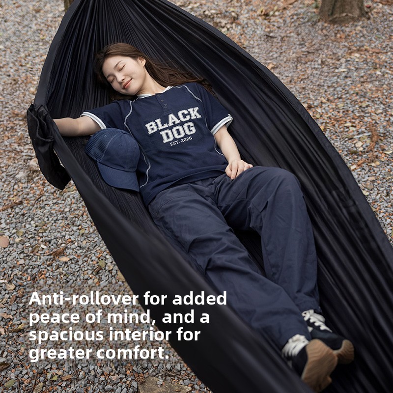 Black Dog Solid Color Parachut - Outdoor Camping Hammock recension och pris