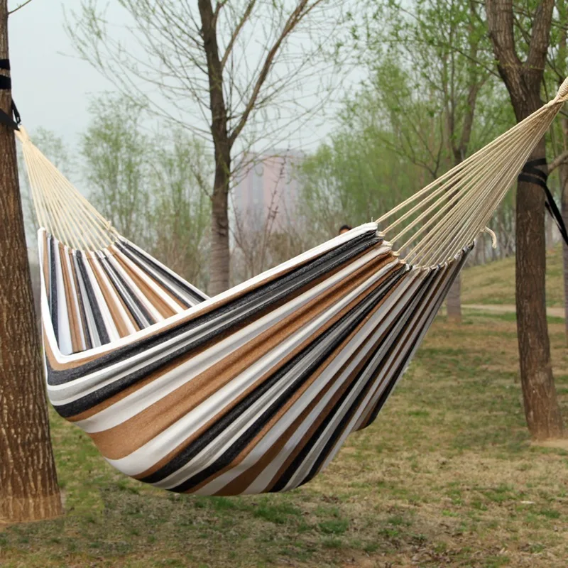 Canvas No Wooden Stick Hammock - Outdoor Camping Hammock recension och pris