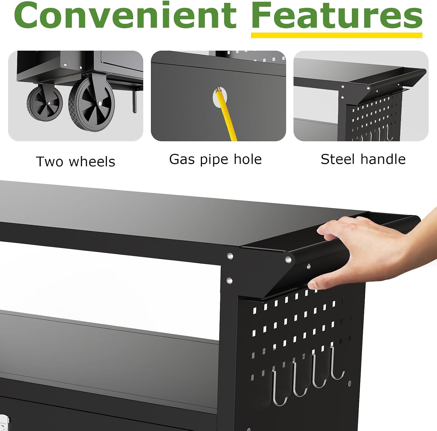 Outdoor Grill Cart Table With  - Camp Table Folding recension och pris