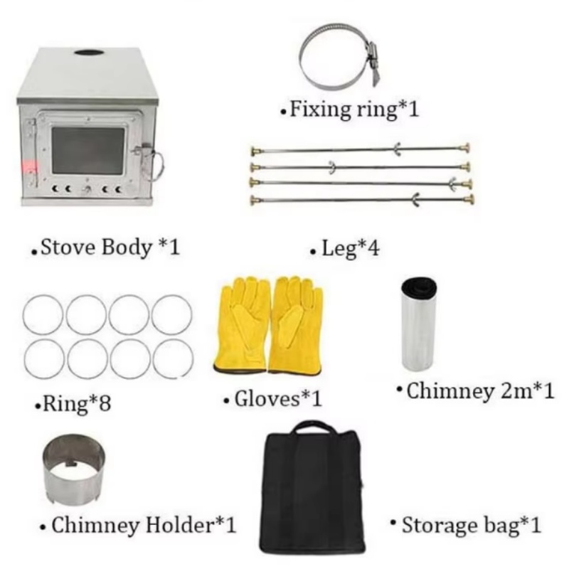Foldable  Tent Stove Lightweig - Outdoor Camping Wood Stove recension och pris