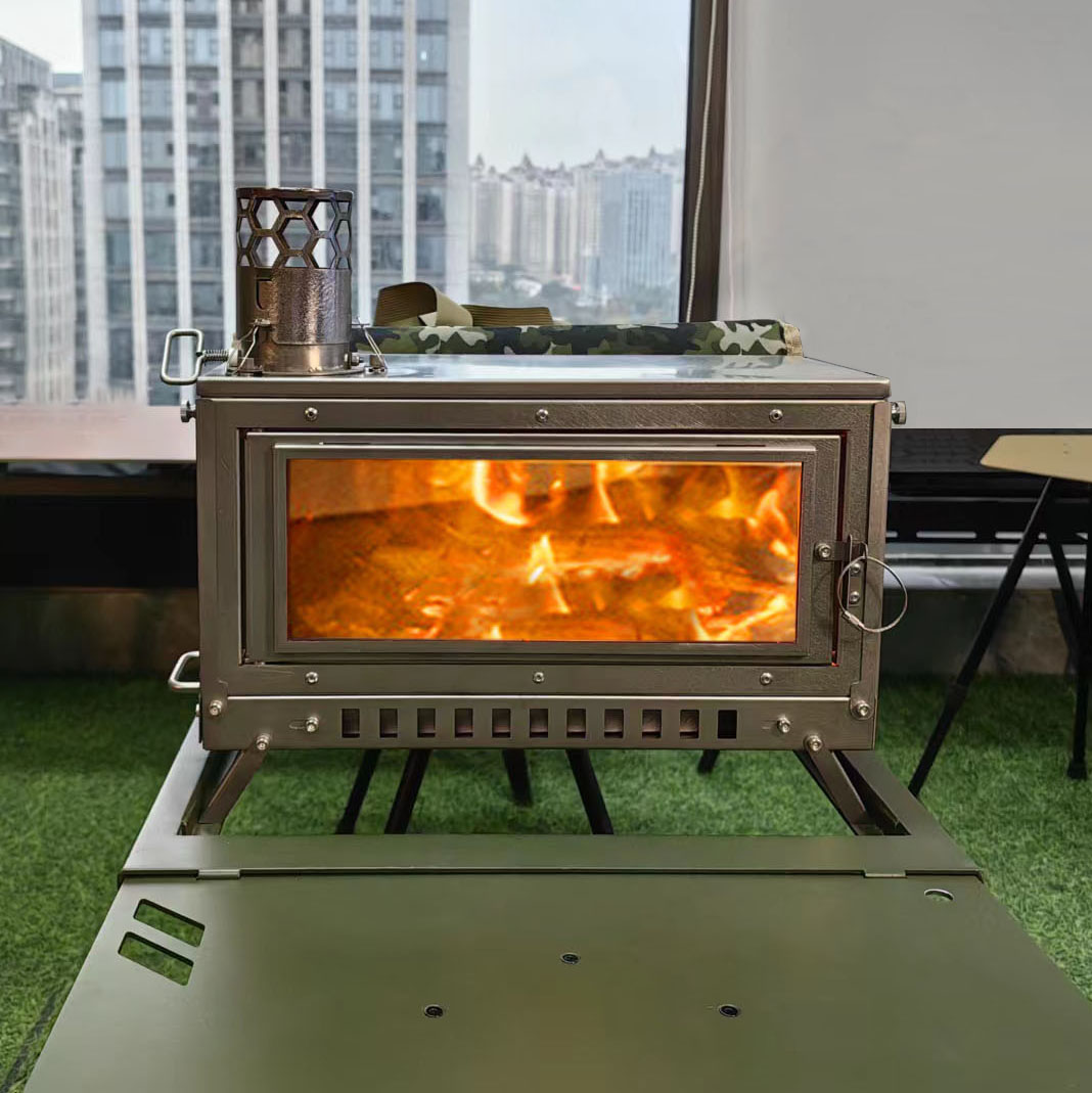 Firewood Stove Tent Stove Fold - Outdoor Camping Wood Stove recension och pris
