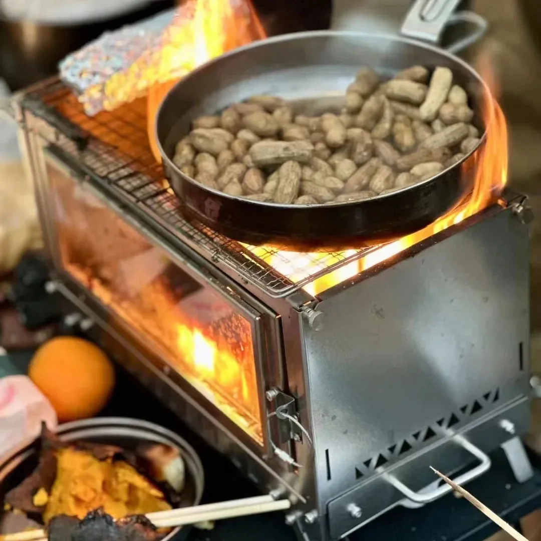 Firewood Stove Tent Stove Fold - Outdoor Camping Wood Stove recension och pris