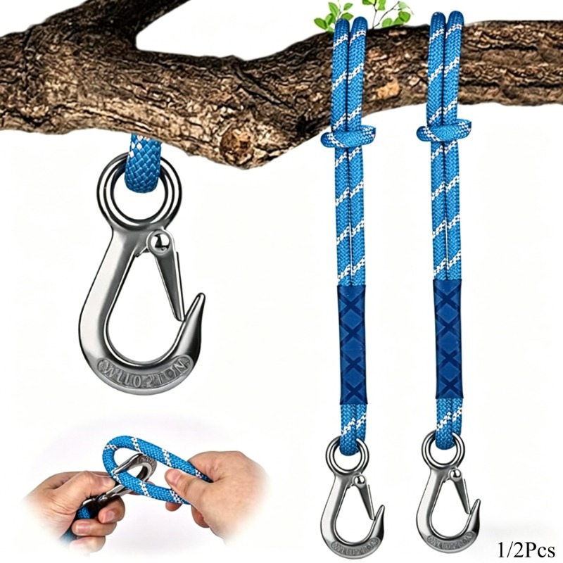 1/2Pcs Wear Resistant Metal Ho - Outdoor Camping Hammock recension och pris