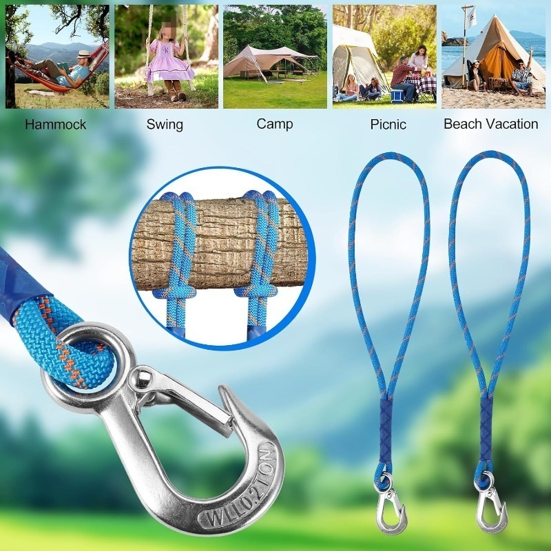 1/2Pcs Wear Resistant Metal Ho - Outdoor Camping Hammock recension och pris