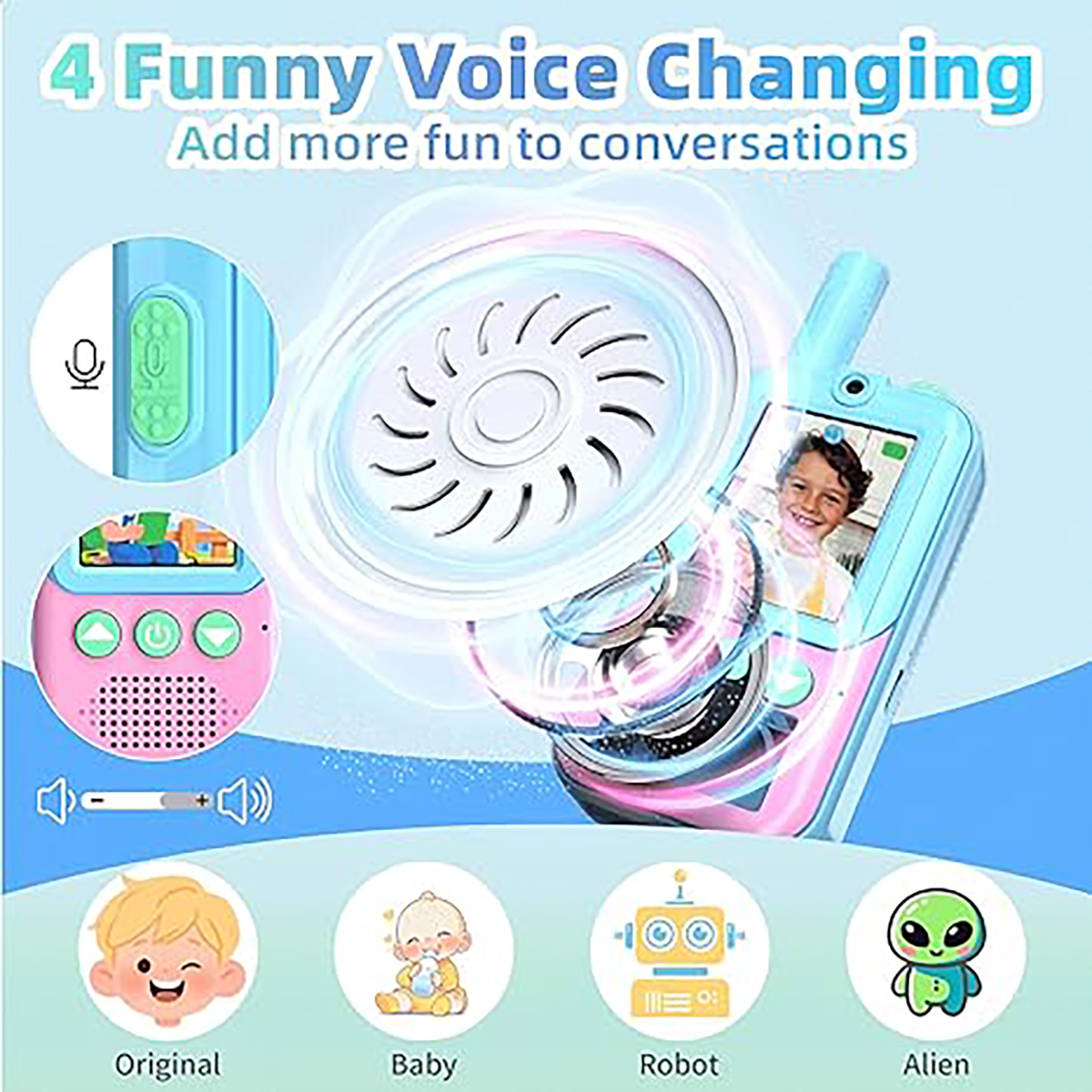 Rechargeable Kids Video Walkie - Outdoor Camping Videos recension och pris
