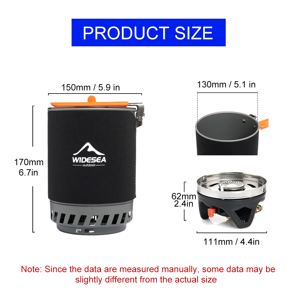 Widesea Camping Cooking System - Outdoor Camping Gas Stove recension och pris
