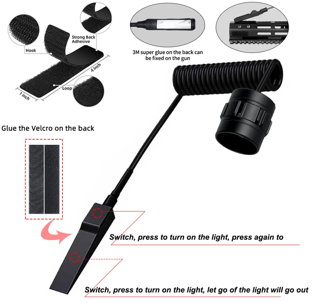 LED Tactical Hunting Flashligh - Outdoor Camping Glamping Share recension och pris