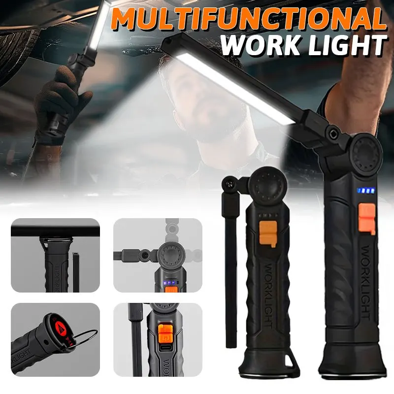 Rechargeable Magnetic Work Lig - Outdoor Camping And Fishing recension och pris