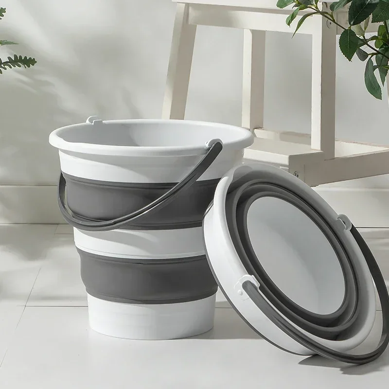 Collapsible Bucket 5L-15L Stri - Outdoor Camping Bin recension och pris