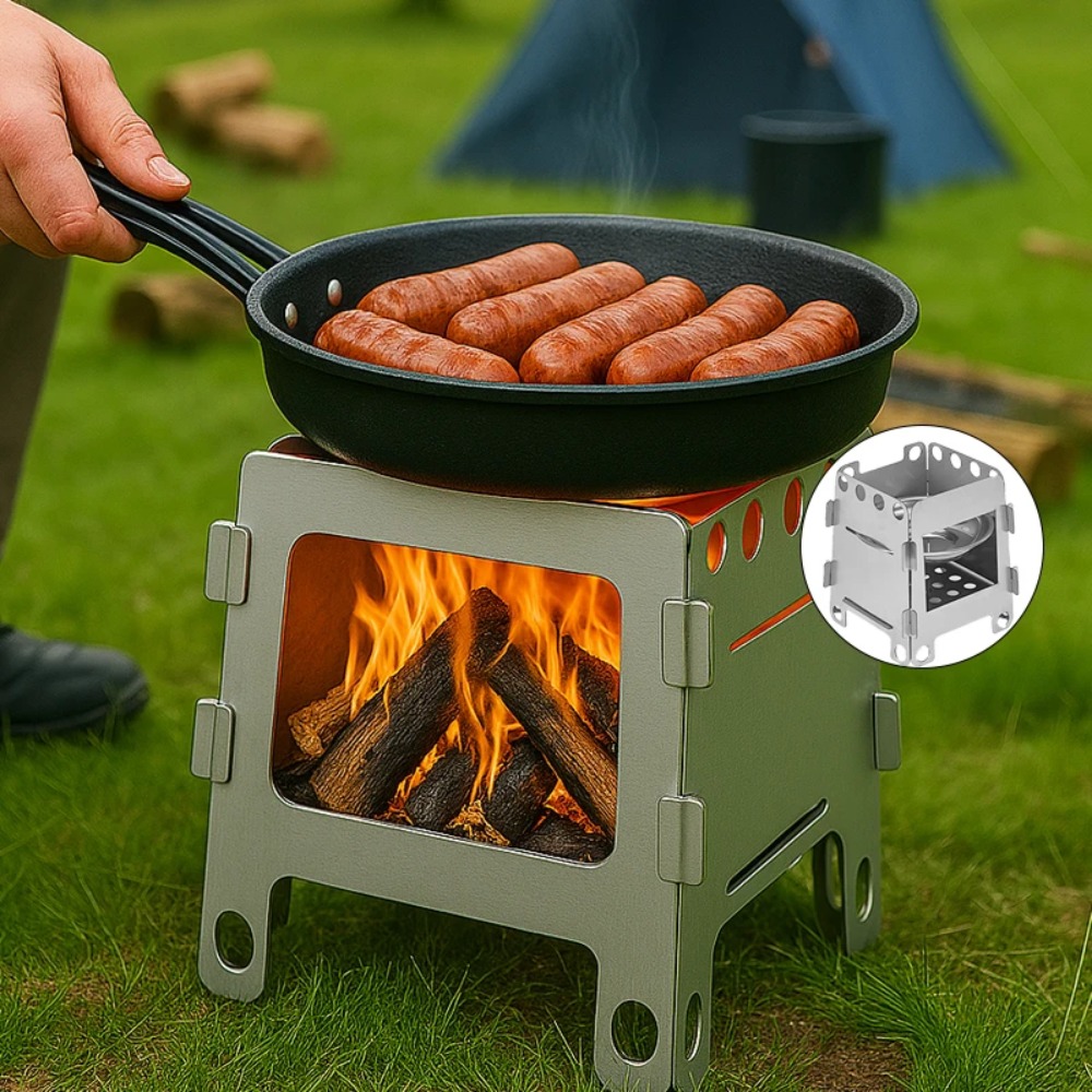 Camping Furnace Wood Stove Alc - Outdoor Camping Wood Stove recension och pris