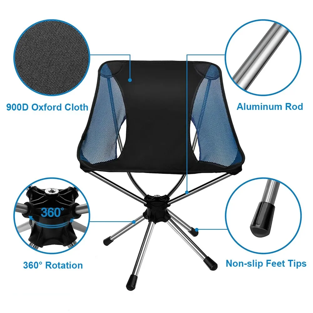 Folding Camping Chair 360° Rot - Outdoor Camping Hammock Chair recension och pris