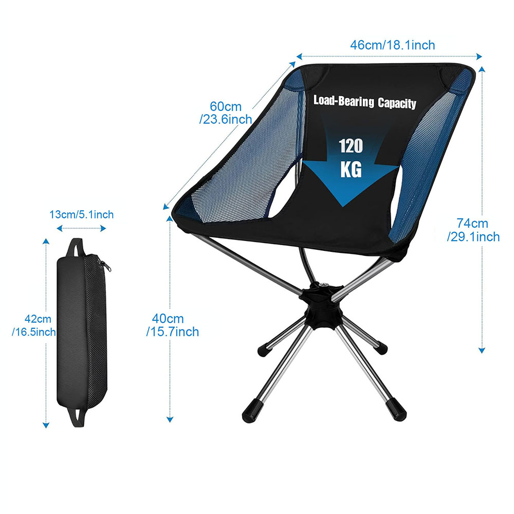 Folding Camping Chair 360° Rot - Outdoor Camping Hammock Chair recension och pris