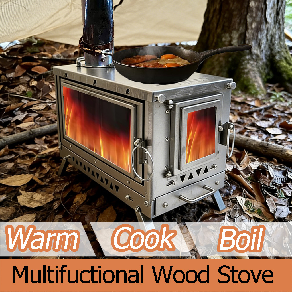 DANCHEL T3 Titanium Tent Stove - Outdoor Camping Wood Stove recension och pris