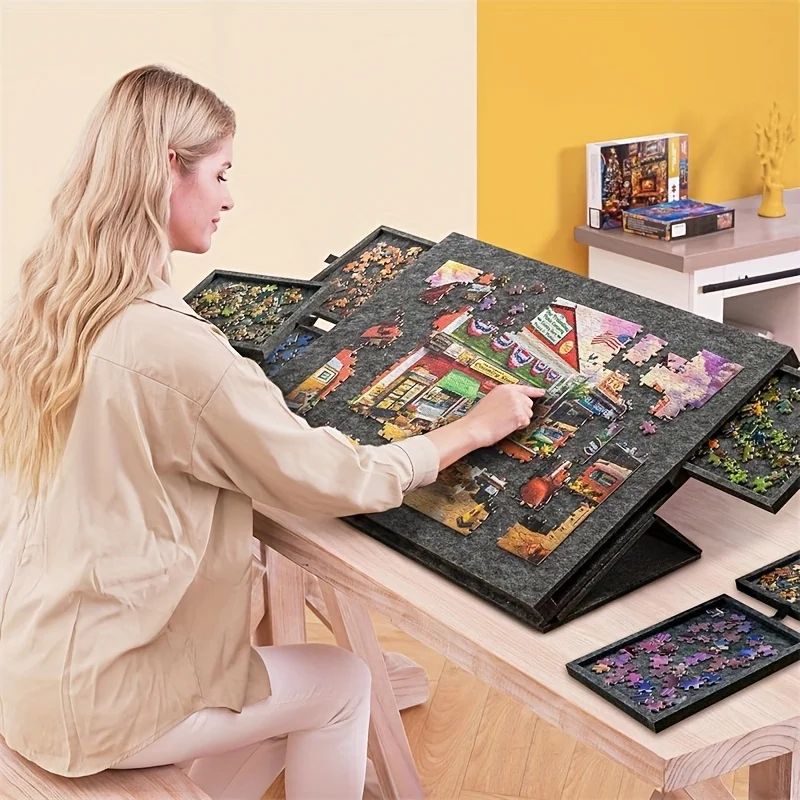 6-Drawer 1500pcs Jigsaw Puzzle - Camp Table Folding recension och pris
