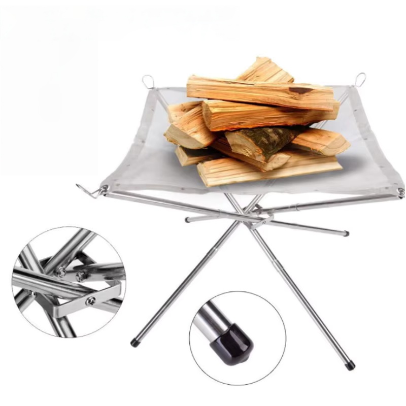 Outdoor BBQ Bonfire Rack Porta - Outdoor Camping Wood Stove recension och pris
