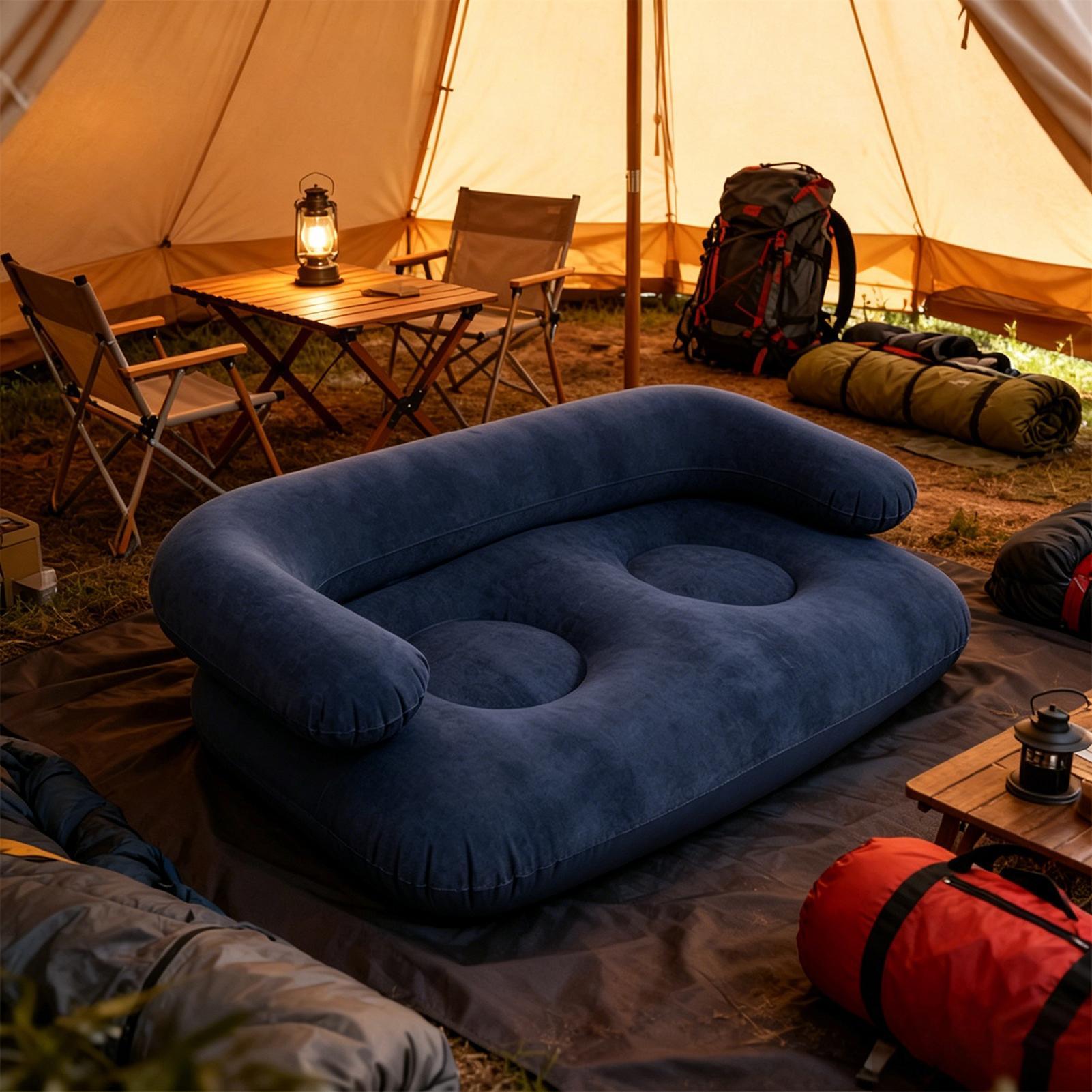 135X66X45cm Flocked Inflatable - Outdoor Camping Decke recension och pris