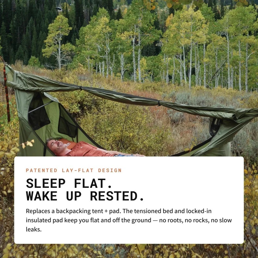 Flat Hammock with Mosquito Net - Outdoor Camping Hammock recension och pris