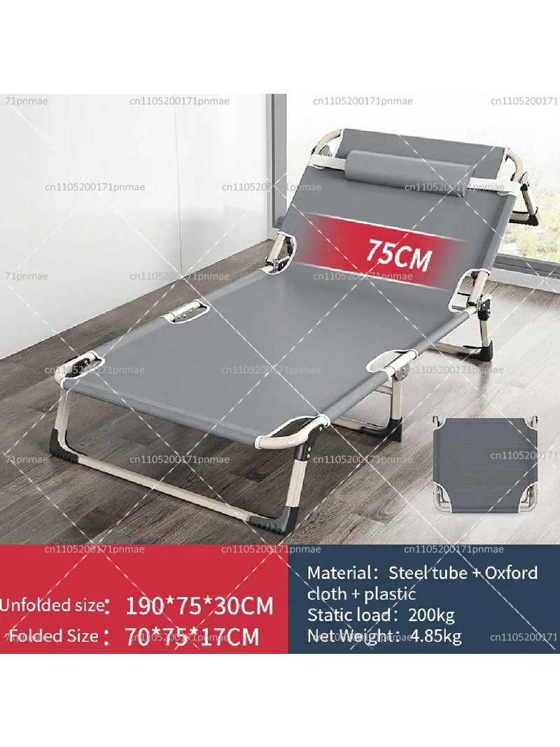 Metal Folding Single Bed Moder - Outdoor Camping Mattress recension och pris
