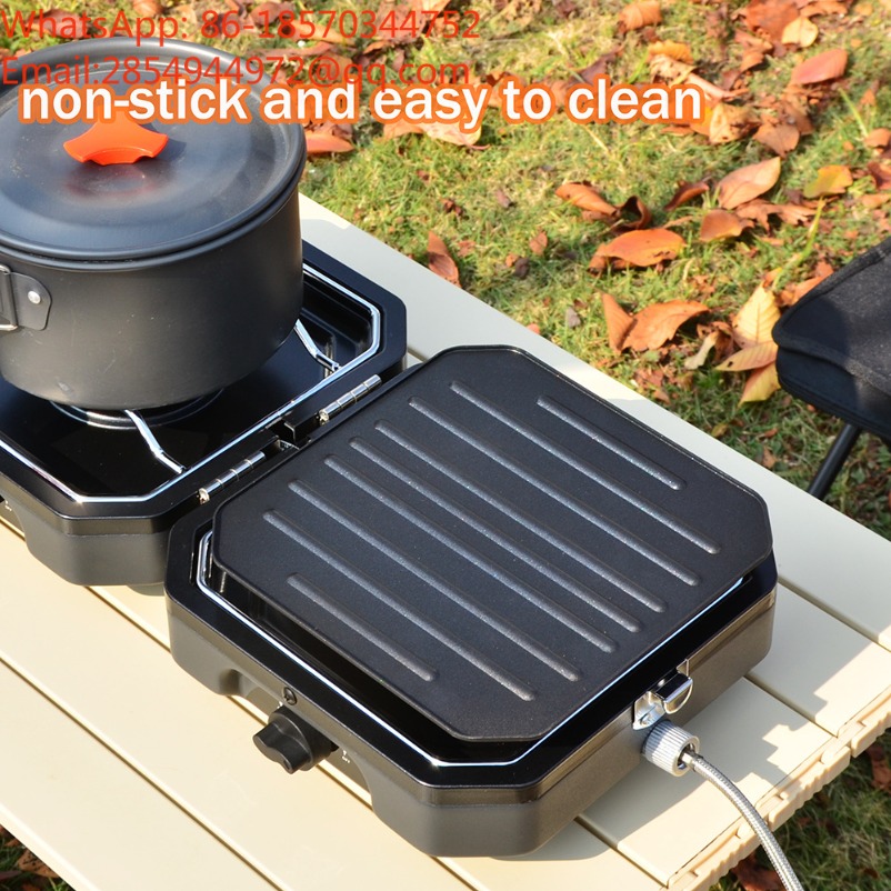 Dual‑Burner Portable Folding G - Outdoor Camping Gas Stove recension och pris