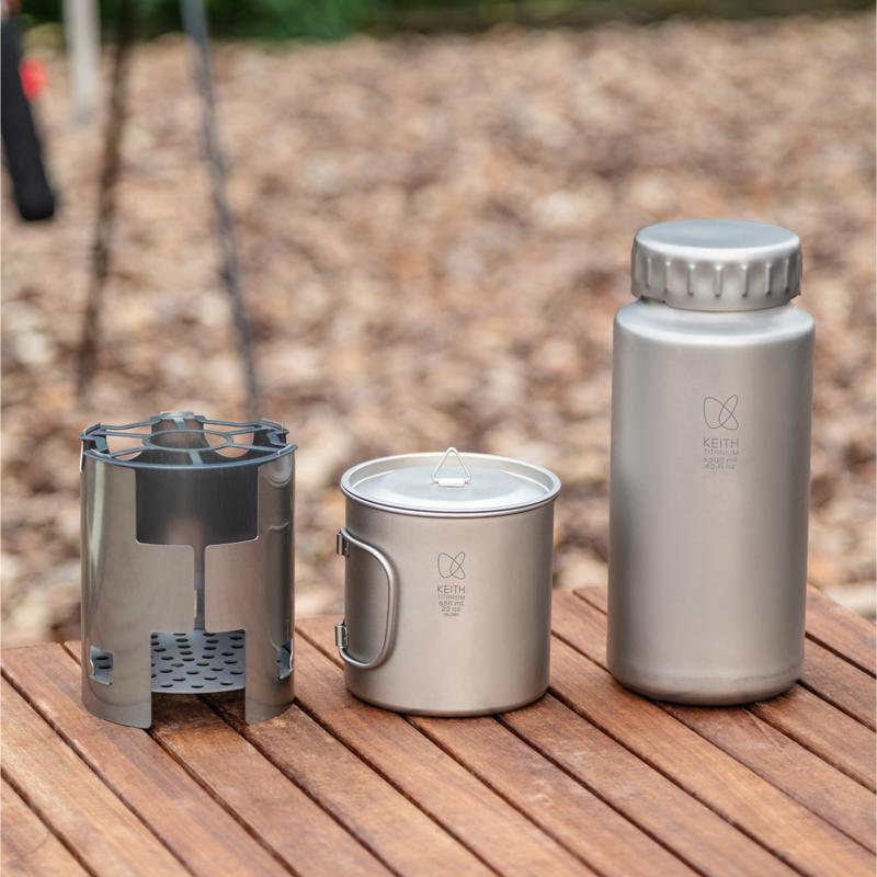 KEITH Pure Titanium Nesting Ca - Outdoor Camping Wood Stove recension och pris