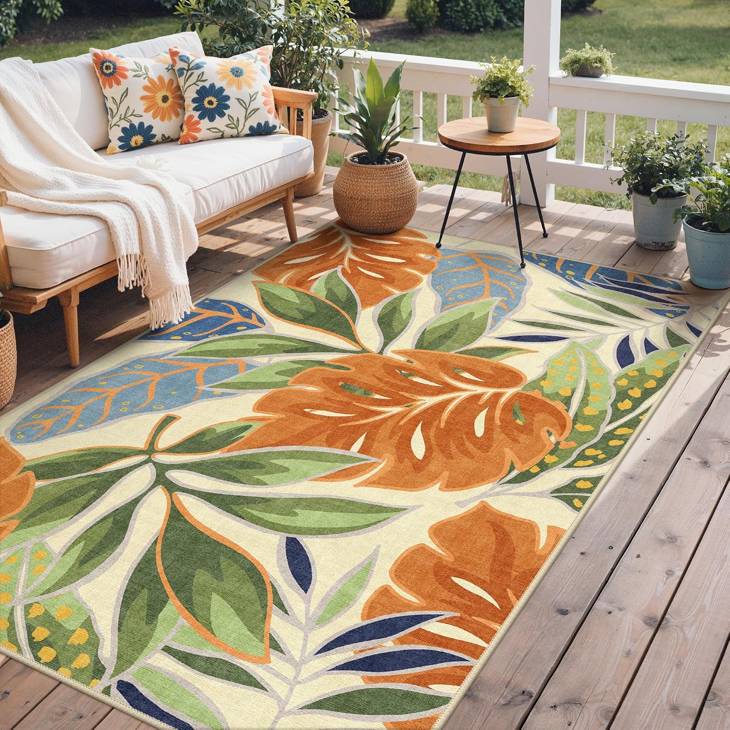 Indoor Outdoor Area Rug Rust S - Outdoor Camping Decke recension och pris