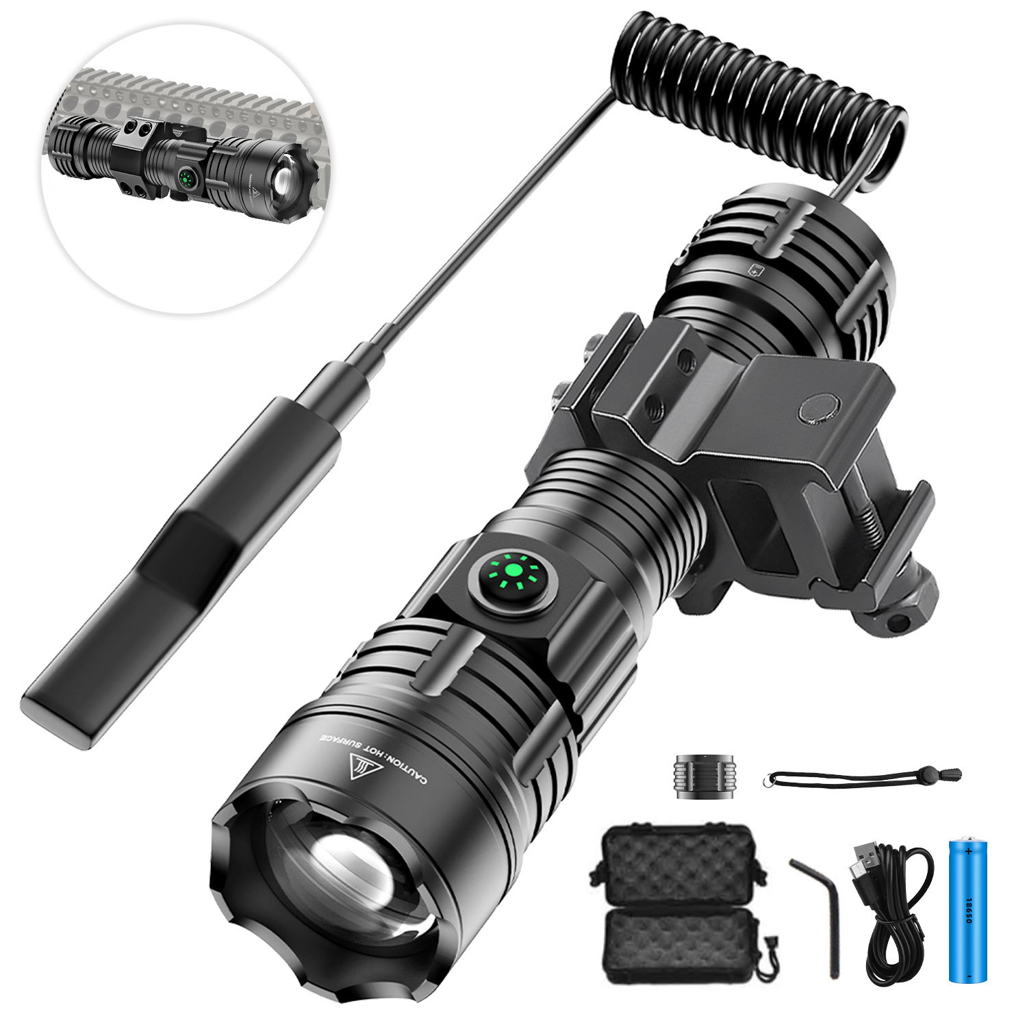 LED Flashlight Tactical Night  - Outdoor Camping Glamping Share recension och pris