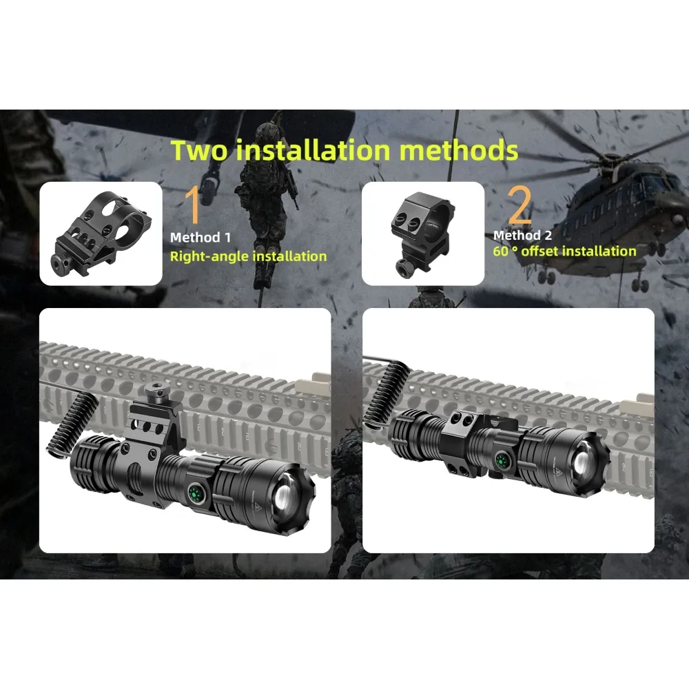 LED Flashlight Tactical Night  - Outdoor Camping Glamping Share recension och pris