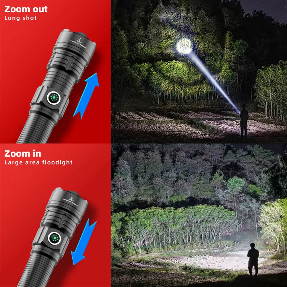 LED Flashlight Tactical Night  - Outdoor Camping Glamping Share recension och pris