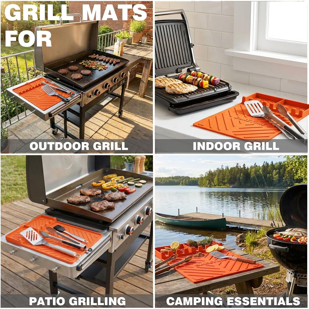 Silicone Grill Mats or Griddle - Outdoor Camping Mat recension och pris