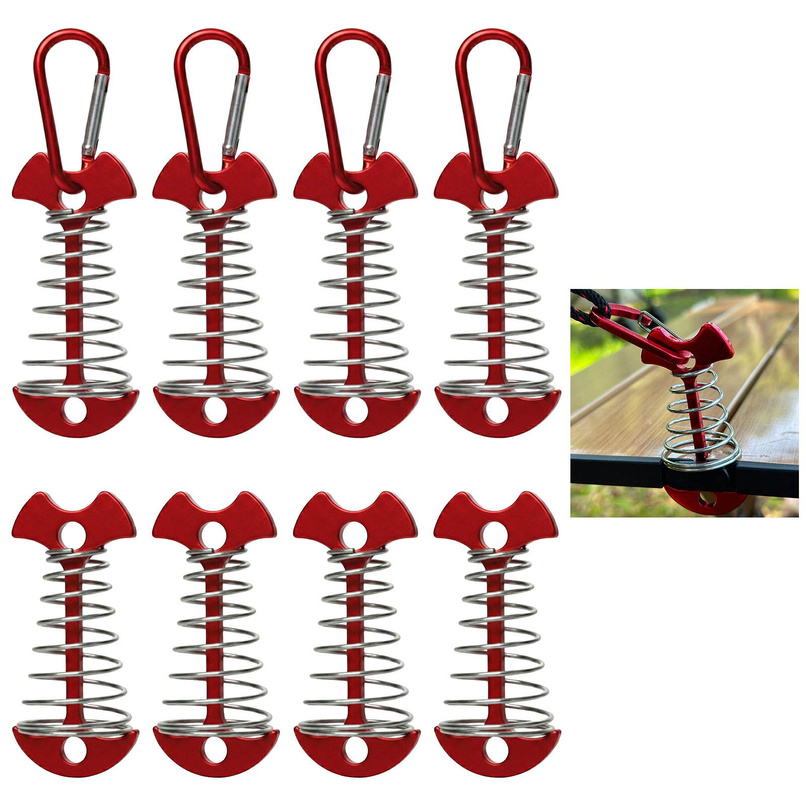 8pcs Adjustable Plank Floor Sp - Outdoor Camping Decke recension och pris
