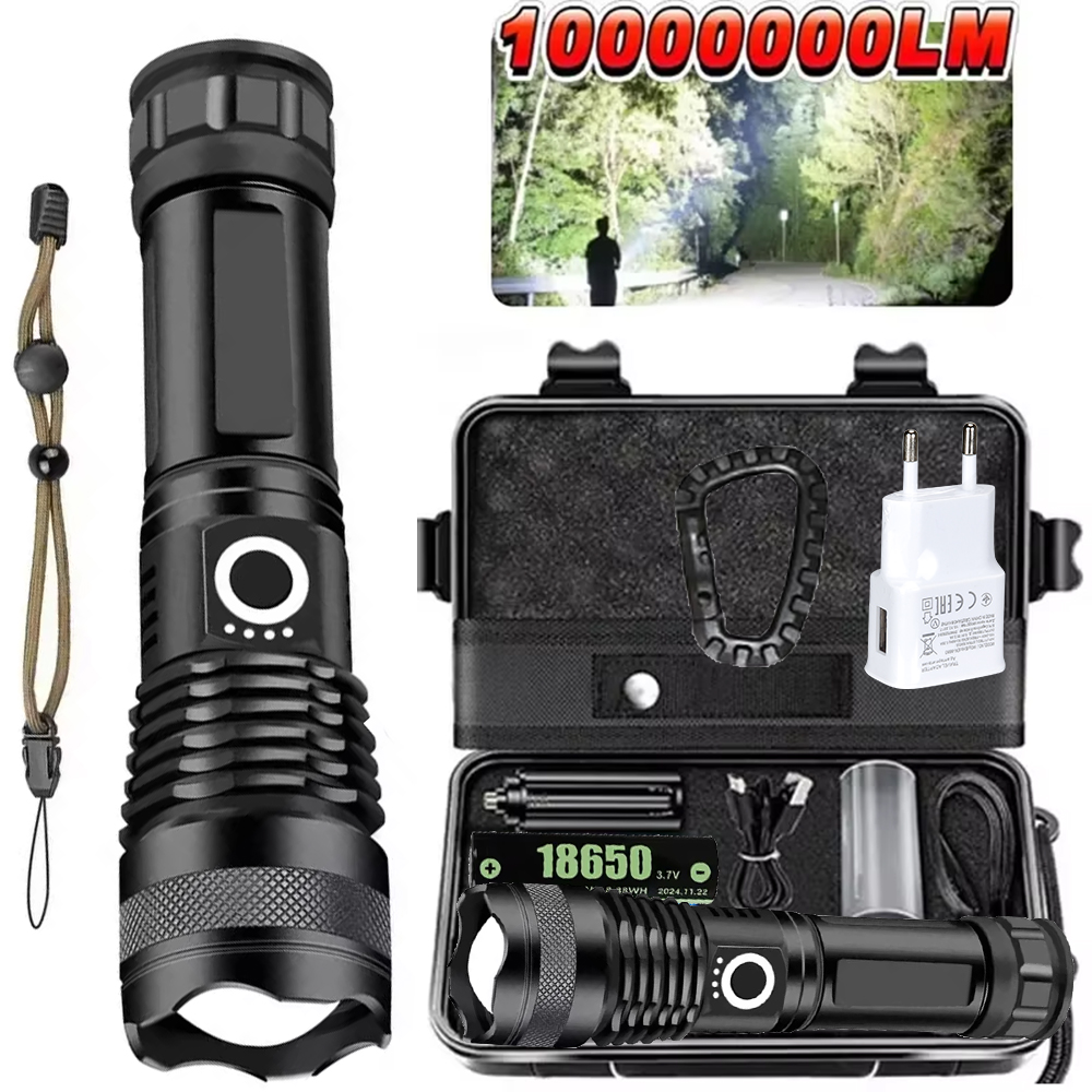 High Power LED Flashlight Rech - Outdoor Camping And Fishing recension och pris