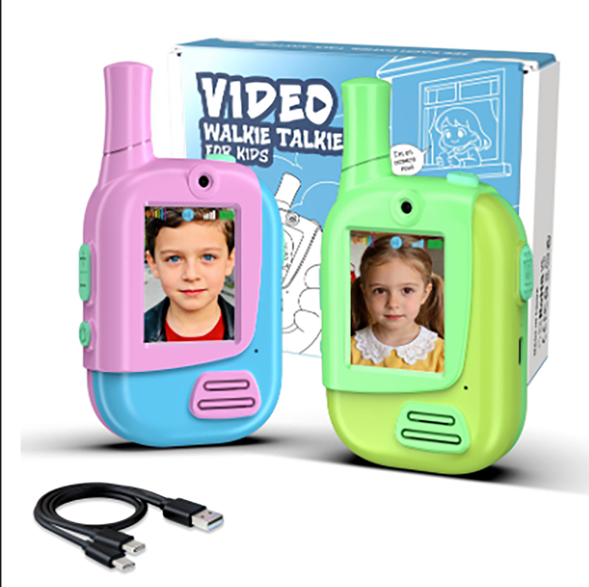 2 Pack Rechargeable Kids Video - Outdoor Camping Videos recension och pris