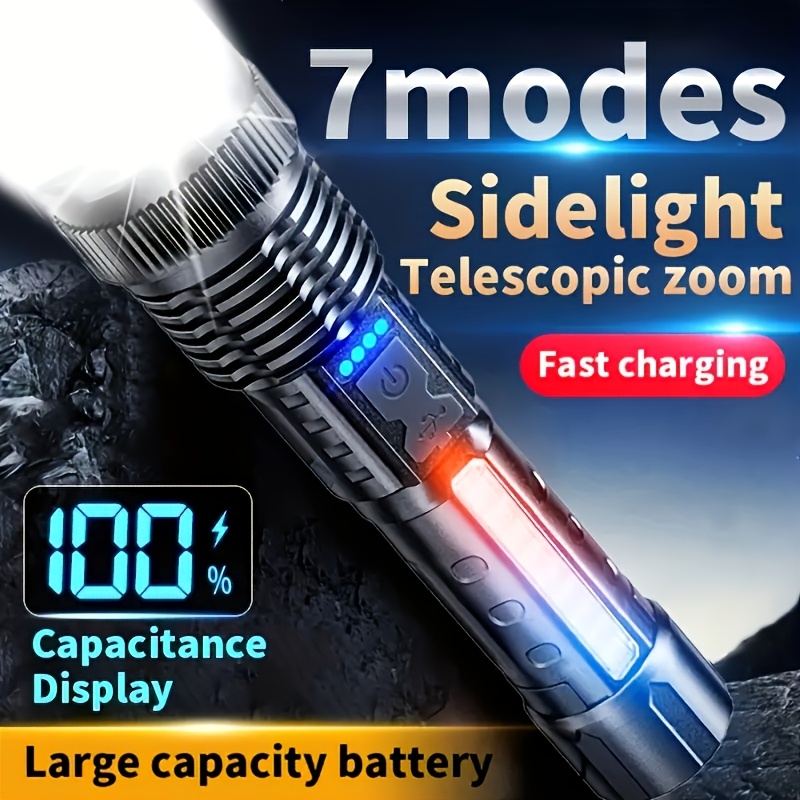 Powerful LED Flashlight Batter - Outdoor Camping And Fishing recension och pris