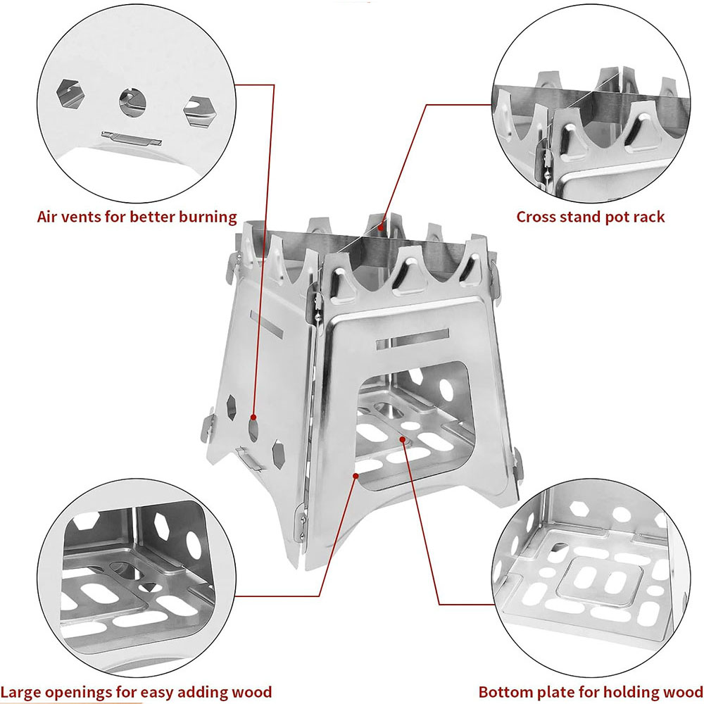 Portable Camping Wood Stove wi - Outdoor Camping Wood Stove recension och pris
